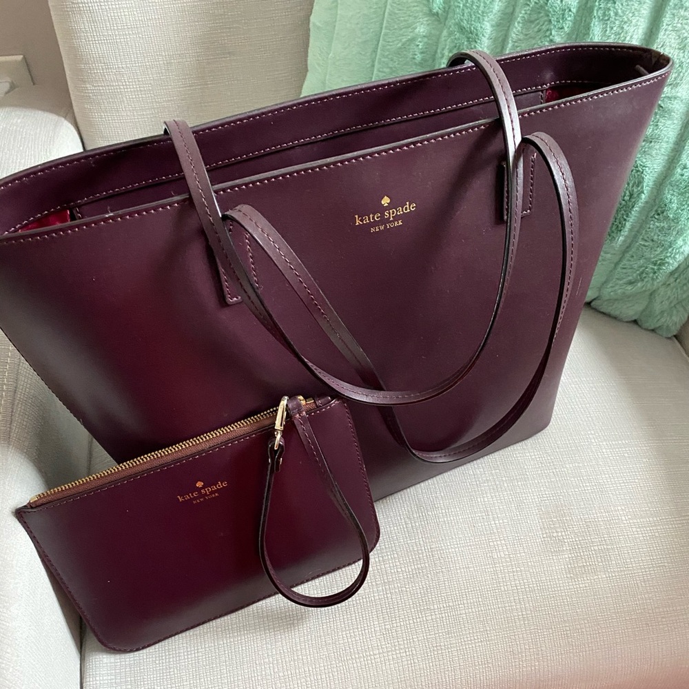 Kate spade handbag and pouch